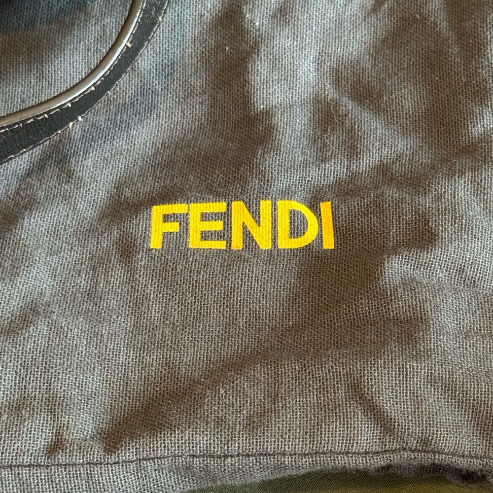 Fendi Striped Black and Brown Duffel Bag - Picture 4 of 15